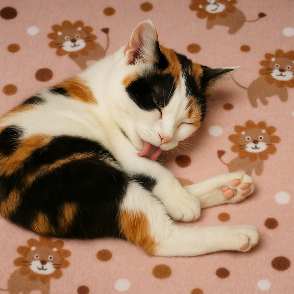 Kuscheldecke - Löwen rosa