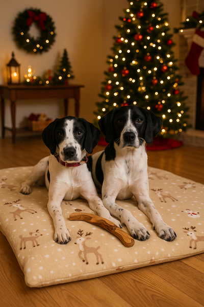 Kuscheldecke - Schneemann & Rehe