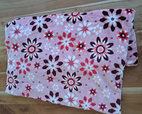 Kuscheldecke - Blüten rosa